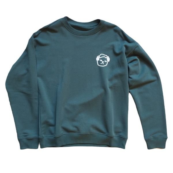 Sweater Verde / Gato Branco