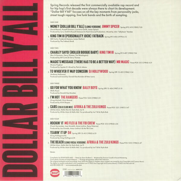 Various - Dollar Bill Y'All (Spring Records And The First Decade Of Hip Hop)