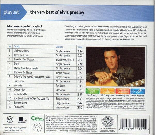 Elvis Presley - Playlist: The Very Best Of Elvis Presley