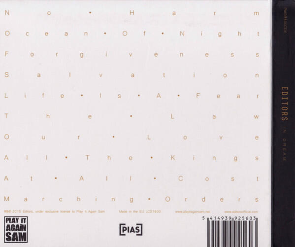 Editors – In Dream (2-CD)