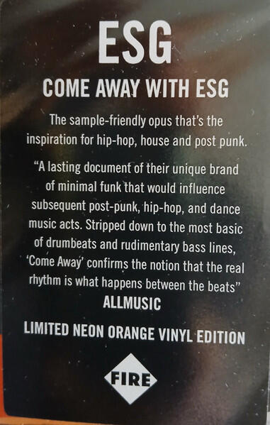 ESG - Come Away With ESG