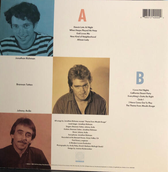 Jonathan Richman And The Modern Lovers – Modern Lovers 88